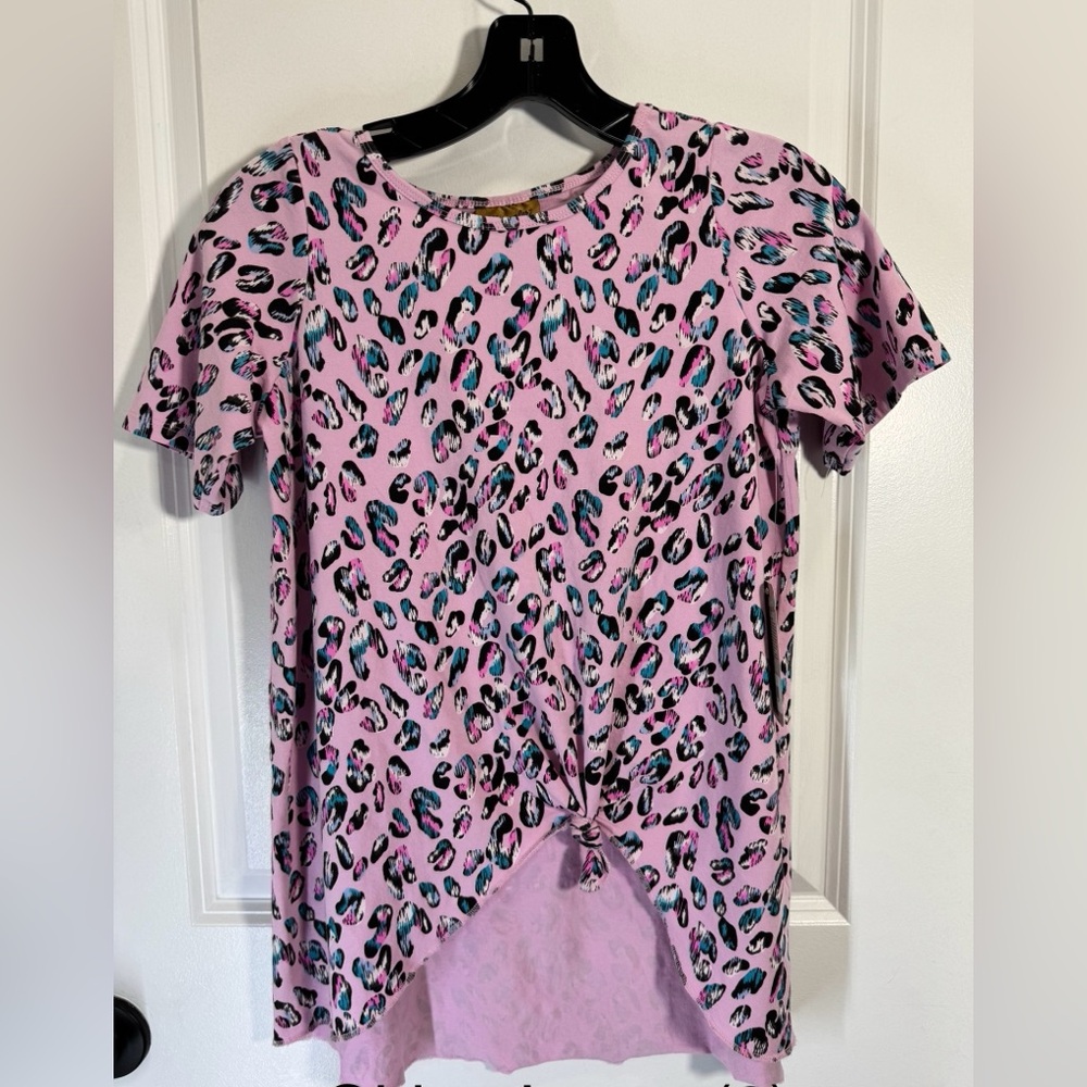 Wrangler Pink Leopard Print Kids Tee